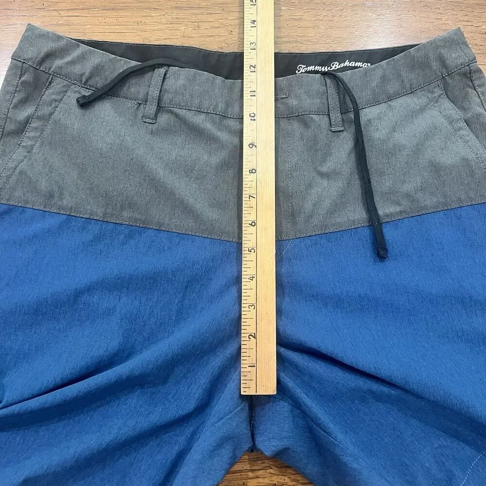 Tommy Bahama Men’s Gray & Blue Hybrid Performance Shorts